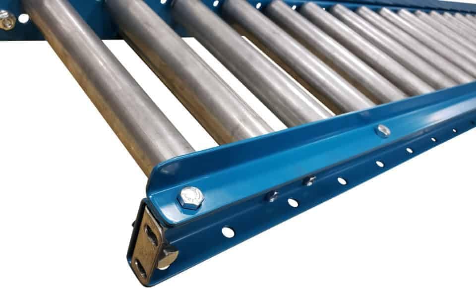 Ultimation Guide Rails Gravity Conveyor Medium Duty, 1.9"D Rollers|5' Rails