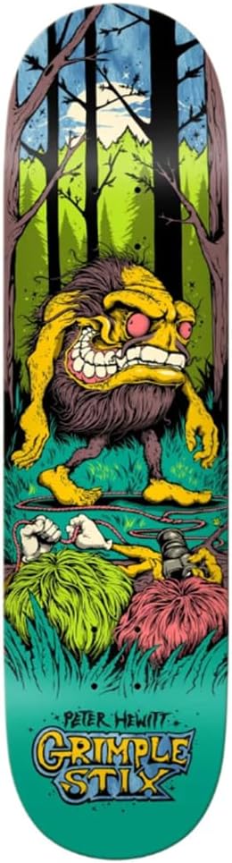 Anti Hero Skateboard Deck Hewitt Grimplestix Gryptids Multi 8.65" x 31.82"