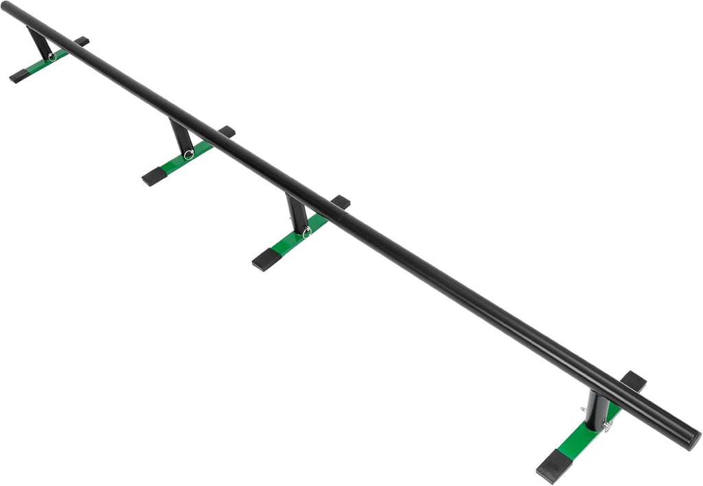 98.8â Round Bar Skate Rail Portable Skateboard Grind Rail Adjustable Height Skate Park Grind Rails for Skateboard, Scooter, Snowboard and Inline Skates Detachable Ramps Rails Steel