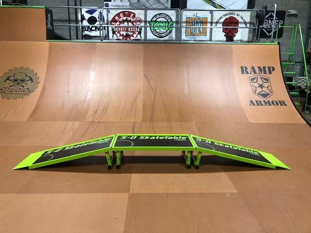 Ramptech 5-0 Fly Box Combo (3 - Skate Tables) Weatherproof, Heavy-Duty Indoor and Outdoor Skateboard Ramp - Portable, Modular, Expandable, Connectable Skateboard ramp