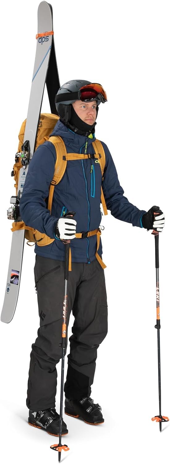 Osprey Soelden Pro 32L Men's Ski and Snowboard Backpack with E2 Airbag System, Red Mountain
