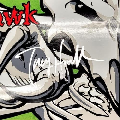 Tony Hawk signed Birdhouse Falcon 3 green skateboard deck autograph Beckett BAS - Autographed Extreme Sports Products