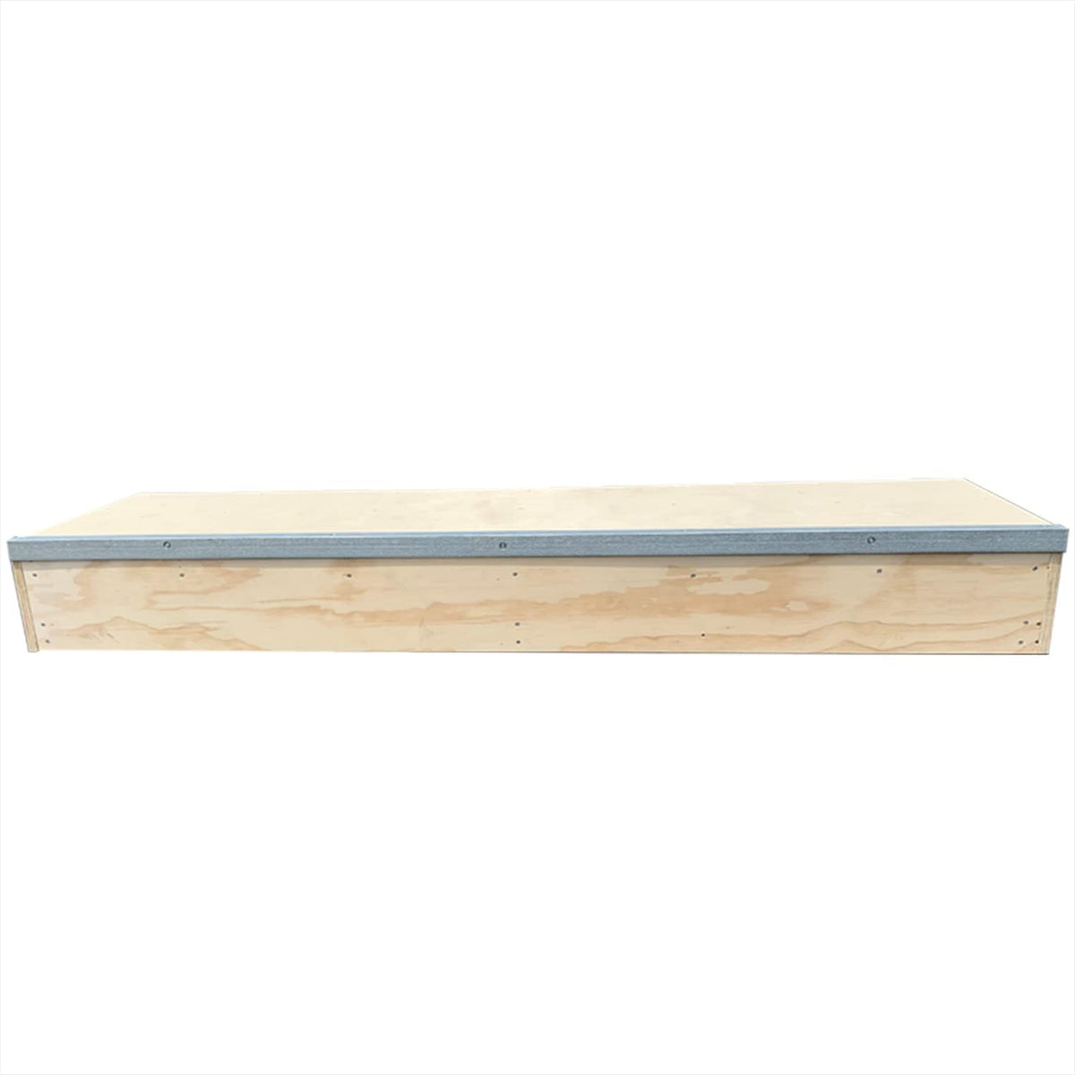 OC Ramps 6ft Grind Box - Durable Skate Boxes for Grinding - Wood Skateboarding Obstacle with Metal Rail - Great for Bikes, Scooters, Snowboarding and Inline Skates as Well