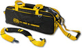 Vise Clear Top 3 Ball Roller Bowling Bag - Black/Yellow
