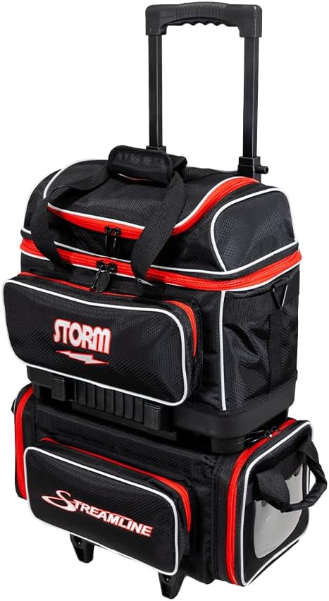 Storm 4-Ball Streamline Bowling Bag Black/Red