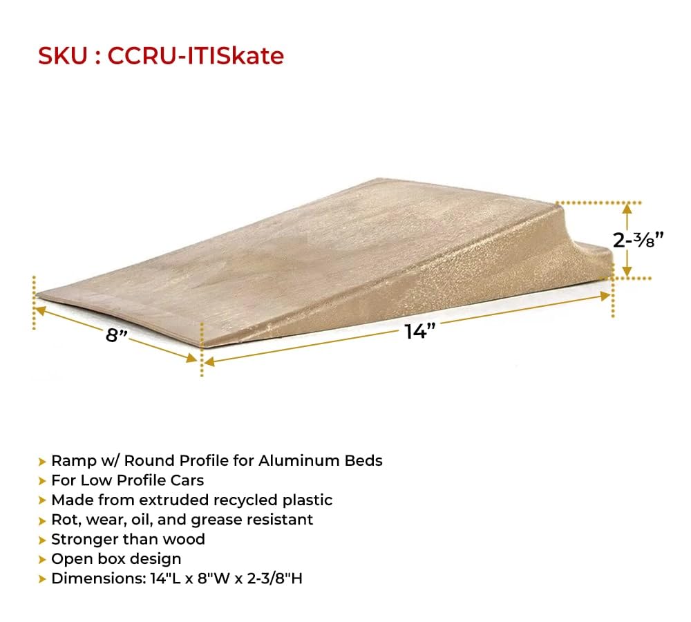 ITI Starter Ramp w/Round Profile for Aluminum Beds (2 Pack)