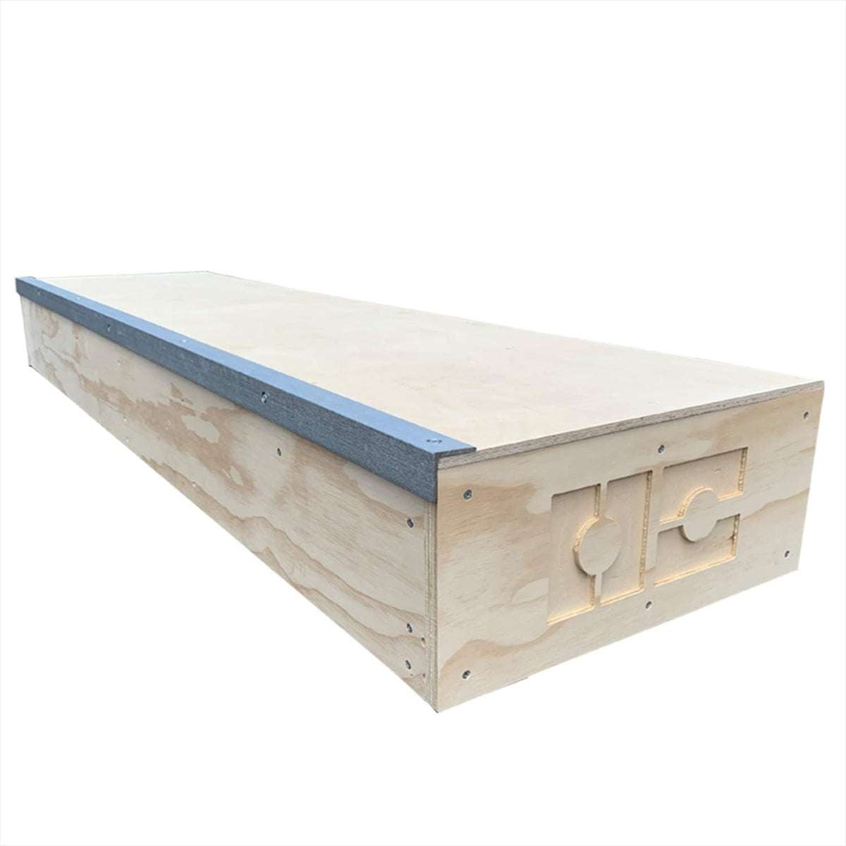 OC Ramps 6ft Grind Box - Durable Skate Boxes for Grinding - Wood Skateboarding Obstacle with Metal Rail - Great for Bikes, Scooters, Snowboarding and Inline Skates as Well
