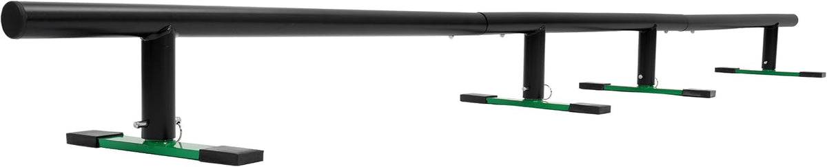 98.8â Round Bar Skate Rail Portable Skateboard Grind Rail Adjustable Height Skate Park Grind Rails for Skateboard, Scooter, Snowboard and Inline Skates Detachable Ramps Rails Steel