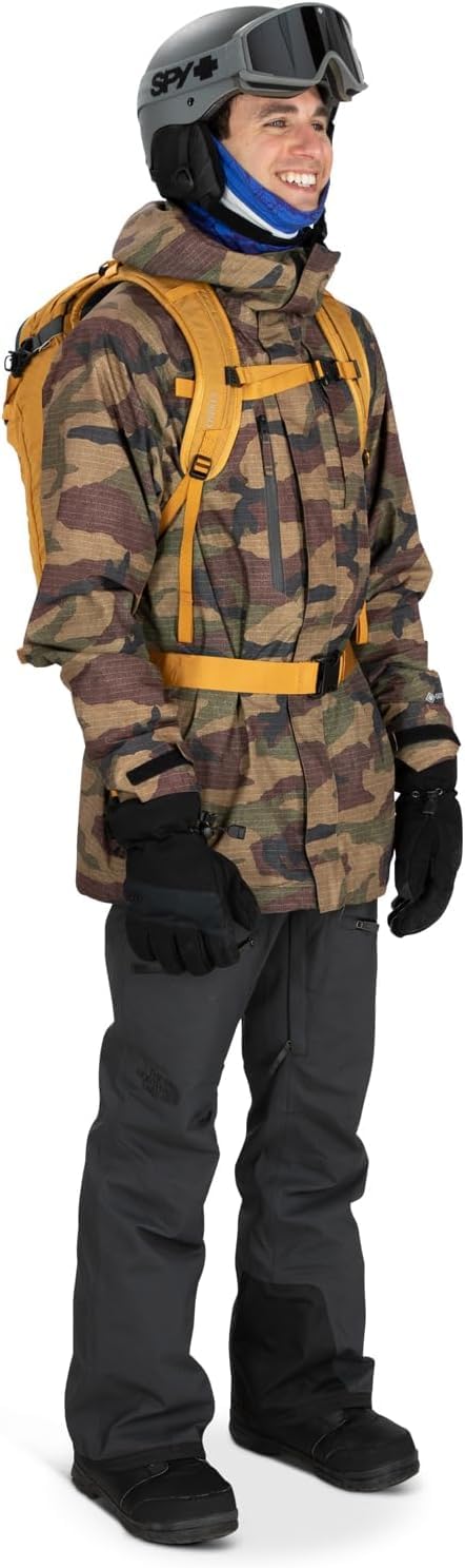 Osprey Soelden Pro 32L Men's Ski and Snowboard Backpack with E2 Airbag System, Red Mountain