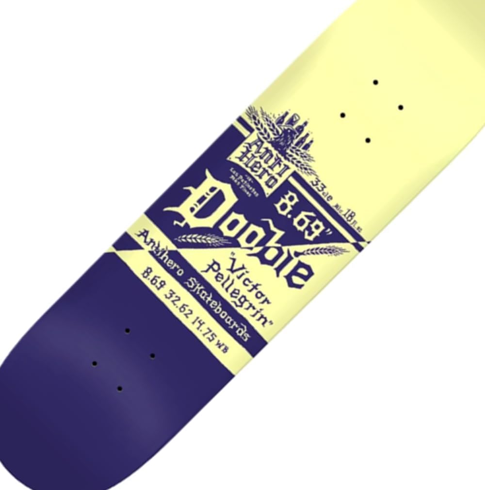 Anti Hero Skateboard Deck Doobie Mas Refrescos Purple 8.69" x 32.62"