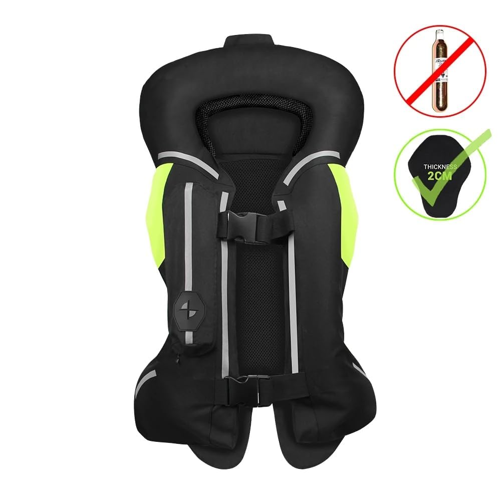 Upgraded Motorcycle Airbag Protective Vest,Inflatable Equestrian Vest with Reflective for Motocross ATV UTV