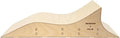 Teak Tuning x Session Fingerboard Quarter Pipe + Mellow Wave Ramp -The Shark - with Roller Coaster Ramp Section and Wall Ride - 20 inch Long - Hand Made in USA