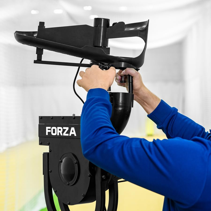 FORZA V62 Cricket Bowling Machine | Adjustable Speeds Up to 62mph, Automatic 12-Ball Feeder, Durable Construction
