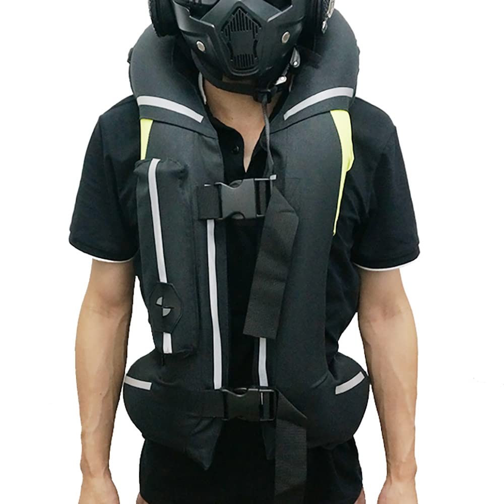 Unisex Adults Airbag Vest, Green, X-Large