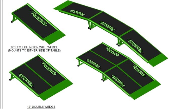 Ramptech 5-0 Skate Table (2' Wide x 4' Long) - Weatherproof, Heavy-Duty Indoor and Outdoor Skateboard Ramp - Portable, Modular, Expandable, Connectable Skateboard ramp