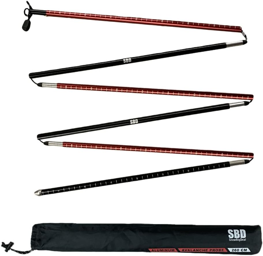 Avalanche Rescue Bundle - BCA Tracker S Avalanche Beacon, 260cm Avalanche Probe, Rescue Shovel w/Saw