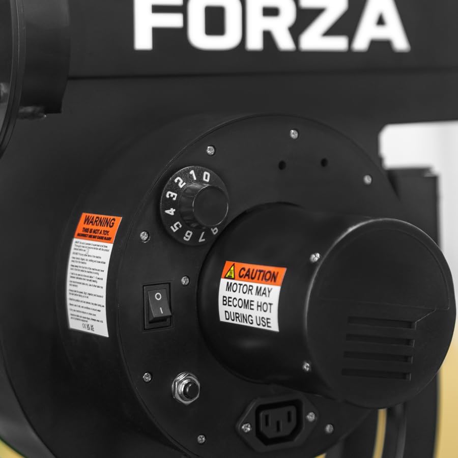 FORZA V62 Cricket Bowling Machine | Adjustable Speeds Up to 62mph, Automatic 12-Ball Feeder, Durable Construction
