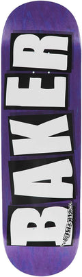 Baker Skateboard Deck Logo Veneers B2 Purple 8.5" x 32.5"