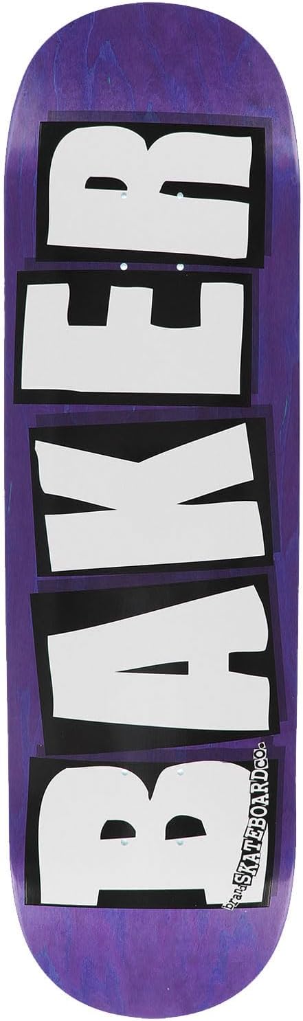 Baker Skateboard Deck Logo Veneers B2 Purple 8.5" x 32.5"