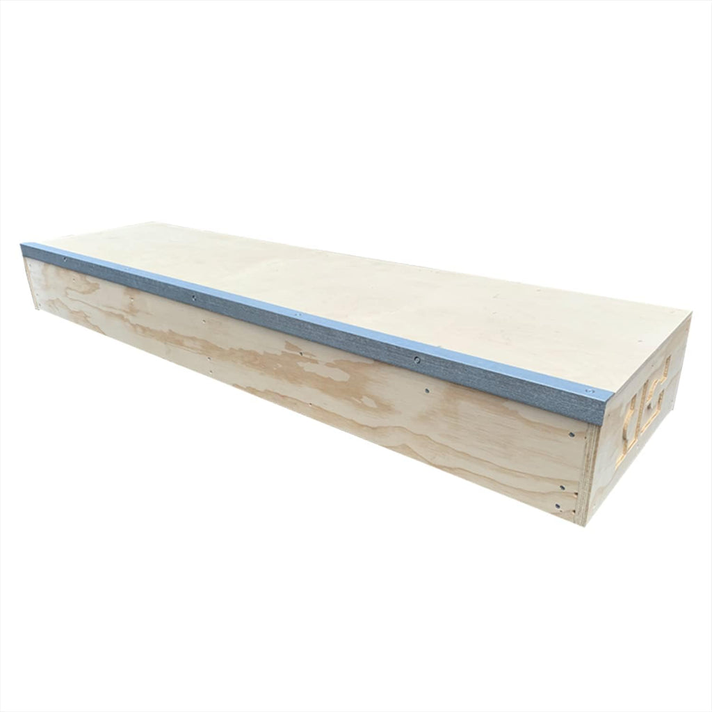 OC Ramps 6ft Grind Box - Durable Skate Boxes for Grinding - Wood Skateboarding Obstacle with Metal Rail - Great for Bikes, Scooters, Snowboarding and Inline Skates as Well
