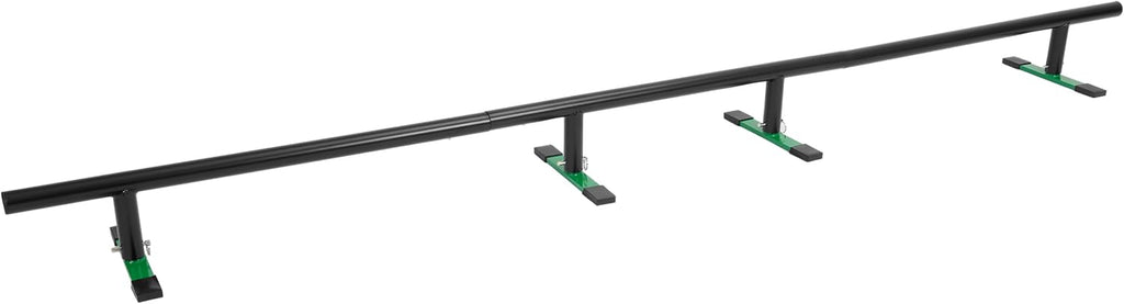 98.8â Round Bar Skate Rail Portable Skateboard Grind Rail Adjustable Height Skate Park Grind Rails for Skateboard, Scooter, Snowboard and Inline Skates Detachable Ramps Rails Steel