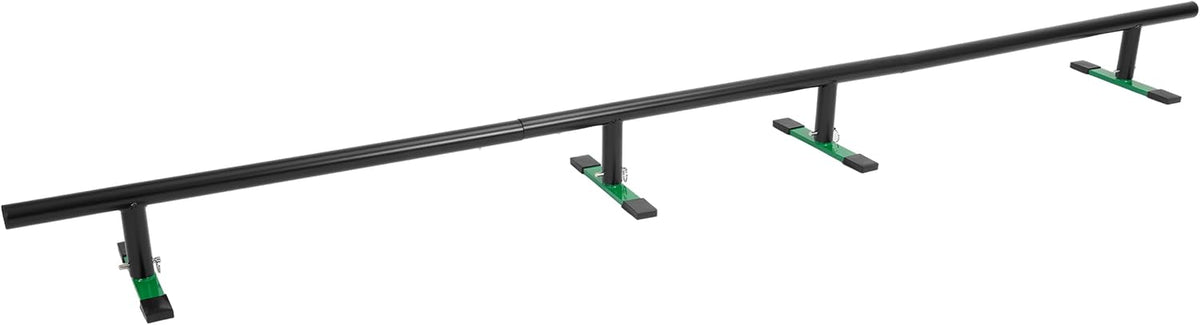98.8â Round Bar Skate Rail Portable Skateboard Grind Rail Adjustable Height Skate Park Grind Rails for Skateboard, Scooter, Snowboard and Inline Skates Detachable Ramps Rails Steel