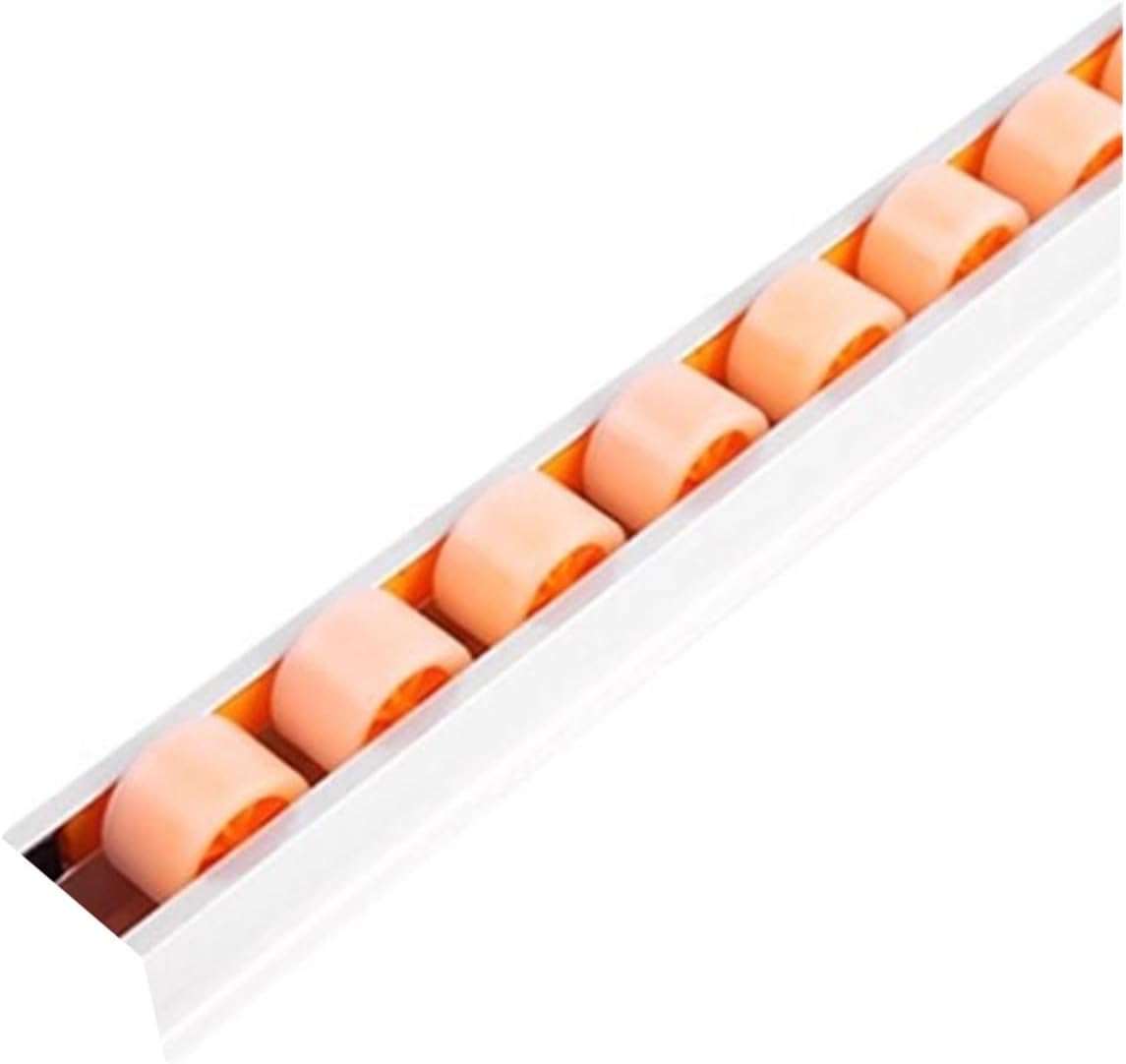 Style Rail System, Flow Rail Conveyor Wheels By, Conveyor Rollers Aluminum Alloy Skate Wheel Replacement Length Be Customized for Pallets Cargo(1m/38x35mm)