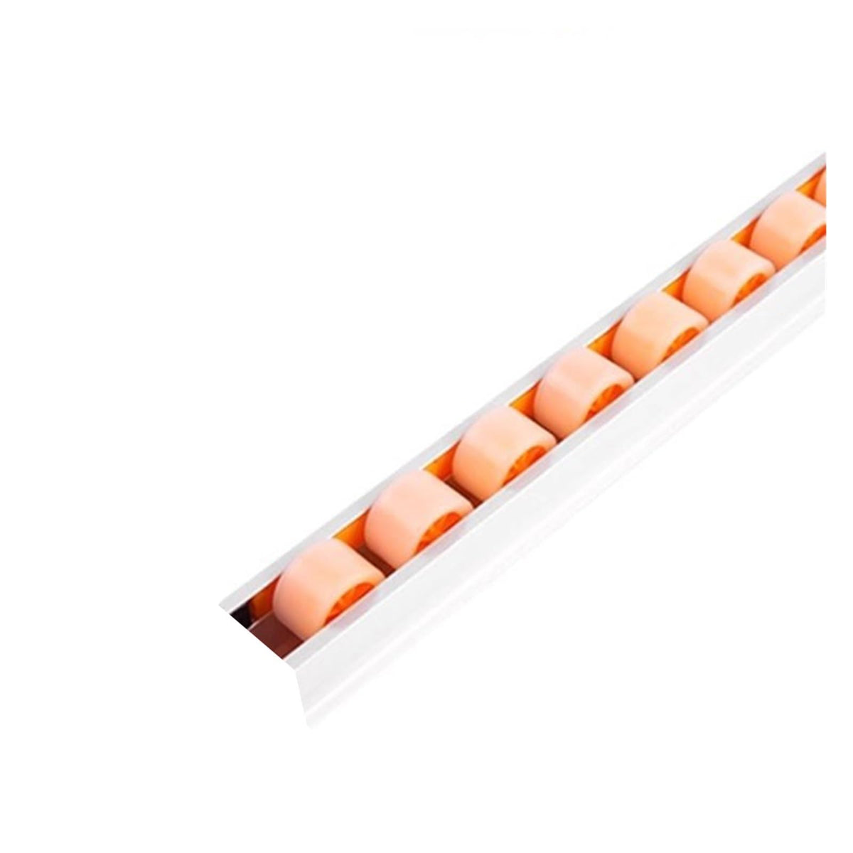 Style Rail System, Flow Rail Conveyor Wheels By, Conveyor Rollers Aluminum Alloy Skate Wheel Replacement Length Be Customized for Pallets Cargo(1m/38x35mm)