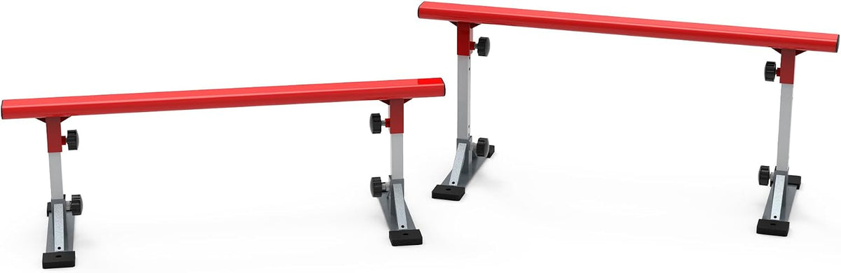 FreshPark Professional Solid Grind Rail - Height Adjustability: 13" - 19" H - Portable, Extendable, Durable Skatepark