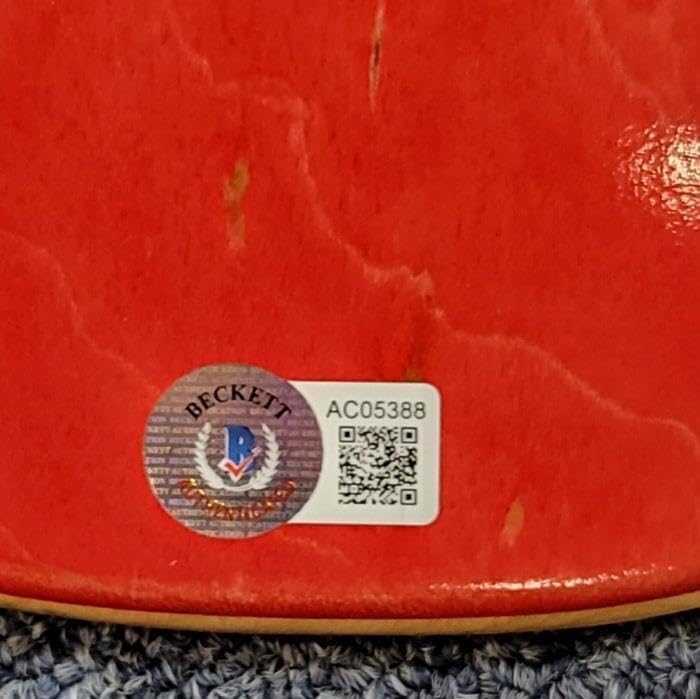 Lance Mountain signed 9.0 Flip Crest Skateboard Deck autograph ~ BAS - Autographed Extreme Sports Products