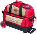 KR Strikeforce NFL San Francisco 49ers Two Ball Bowling Roller Bag
