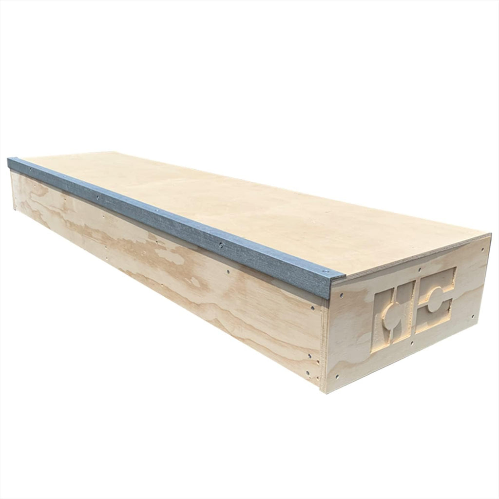 OC Ramps 6ft Grind Box - Durable Skate Boxes for Grinding - Wood Skateboarding Obstacle with Metal Rail - Great for Bikes, Scooters, Snowboarding and Inline Skates as Well