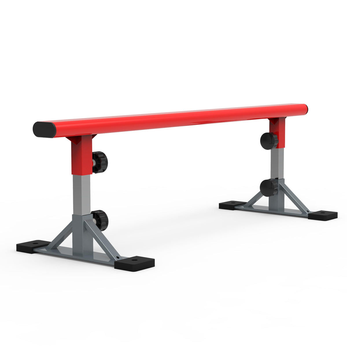 FreshPark Professional Solid Grind Rail - Height Adjustability: 13" - 19" H - Portable, Extendable, Durable Skatepark