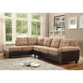Homestock Retro Renaissance G908B-SC Sectional , Mocha