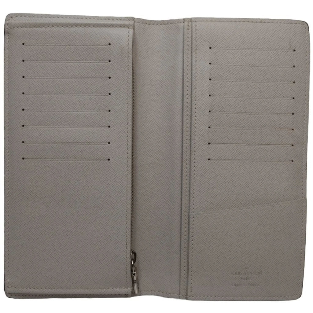 Pre-Owned LOUIS VUITTON Portefeuille Braza M30298 Long Wallet Taigarama Antarctica 083529 (Fair)