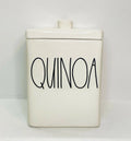 Rae Dunn by Magenta QUINOA LL Letter Ceramic Square Canister with Lid