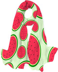 Hyjoy Watermelon With Seeds Long Silk Neck Scarf Lightweight Shawl Wrap Scarves for Women Girls