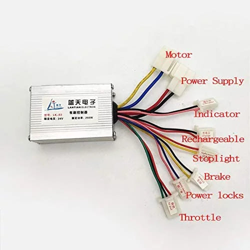 Electric Motor 800W 36V Electric Bike Scooter Motor Engine Unite Motor Brushed Speed Motor Controller Throttle Grip Kit for Trycicle Bicycle E-Scooter Go Kart E-Bike EVO Scooter Extreme Scooter