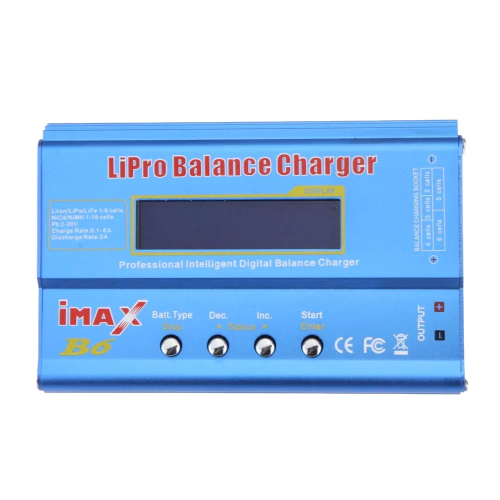 Pinnaco IMAX B6 80W Lipo NiMh Li-ion RC Battery Balance Digital Discharger for RC Fitting