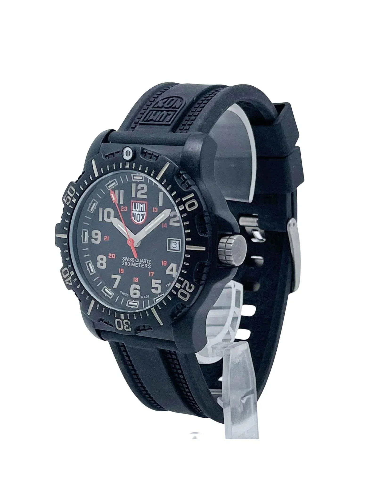 Pre-owned Luminox Navy Seal Black OPS 44mm Quartz Mens Watch XL.8813.LM (Good)