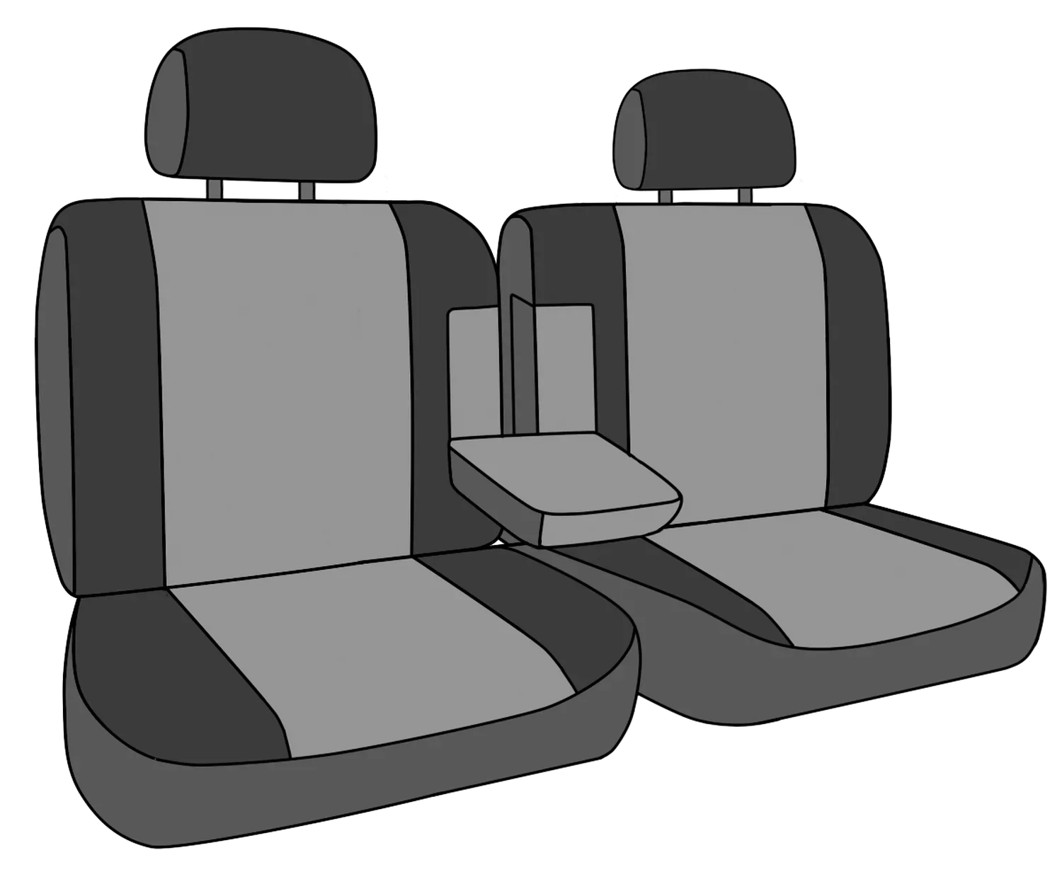 CalTrend Center 50/50 Split Bench TRUETIMBER Seat Covers for 1994-1997 Toyota Land Cruiser - TY120-72KA BLAZE Insert and Trim