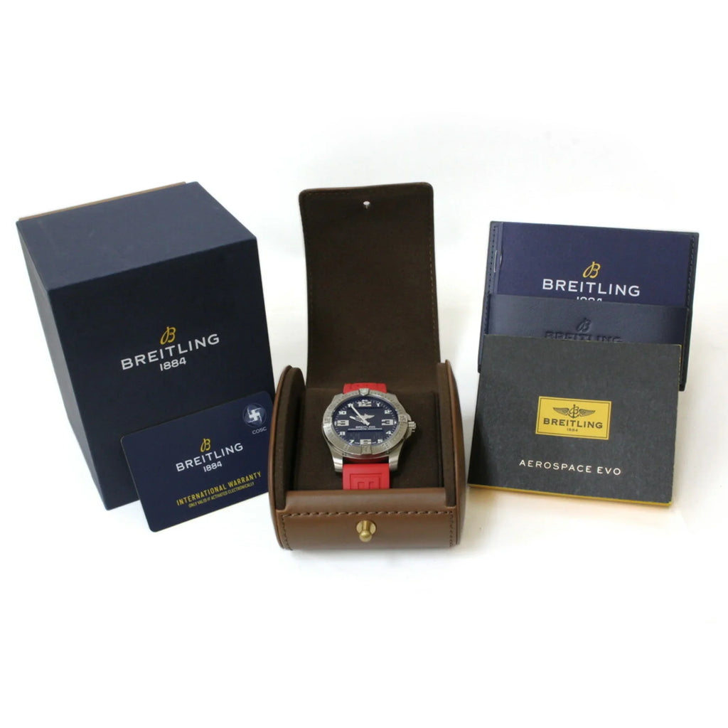 Pre-Owned Breitling Aerospace Evo Watch Titanium E79363101B1E1 Quartz Men's BREITLING (Good)