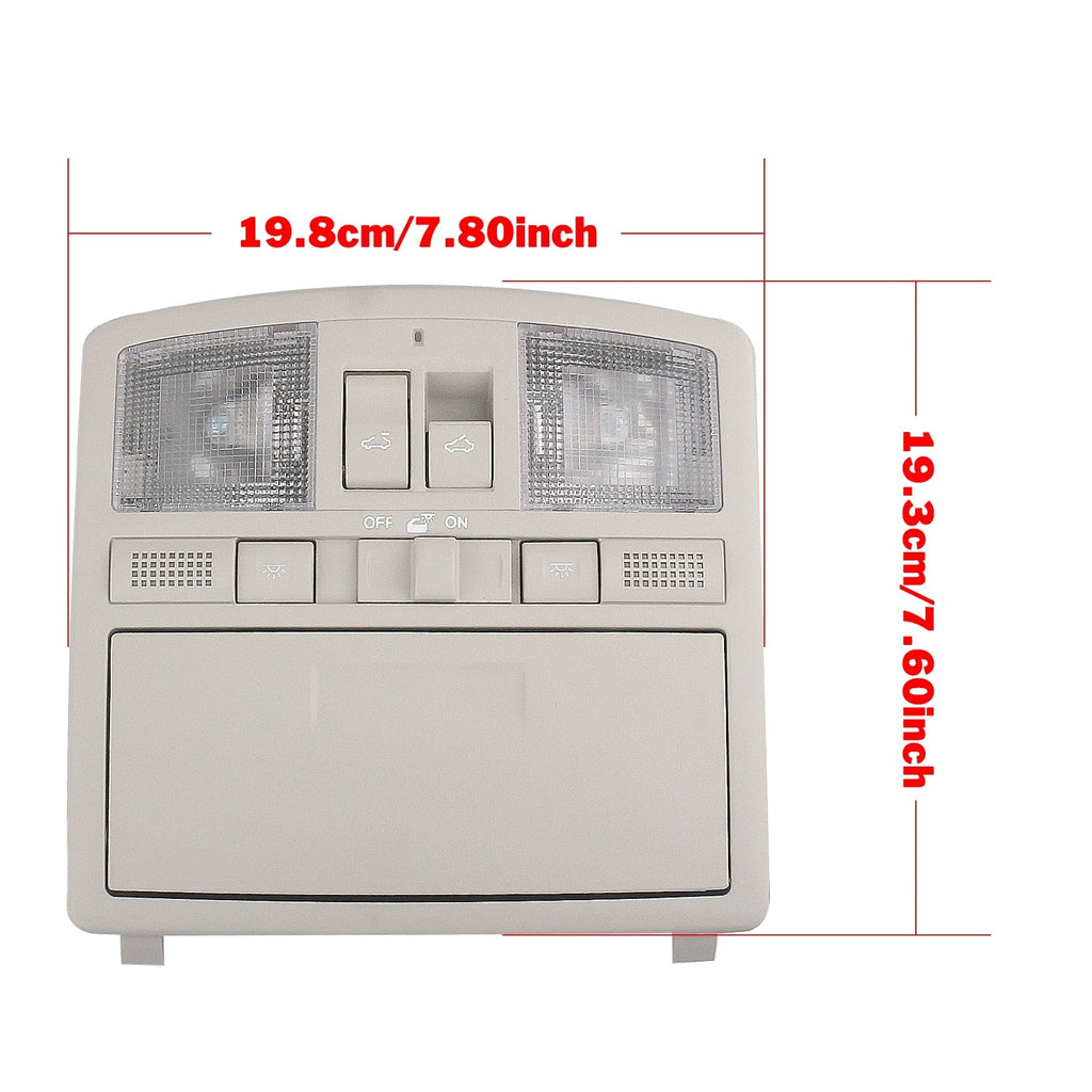 Overhead Console Reading Light w/ Sunroof Switch For Mazda 6 2009-2013 CX-9 2010-2015 Gray