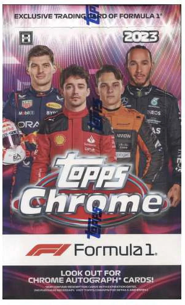 Formula 1 Topps Chrome 2023 Topps F1 Chrome Trading Card HOBBY Box (20 Packs, 4 Cards per)