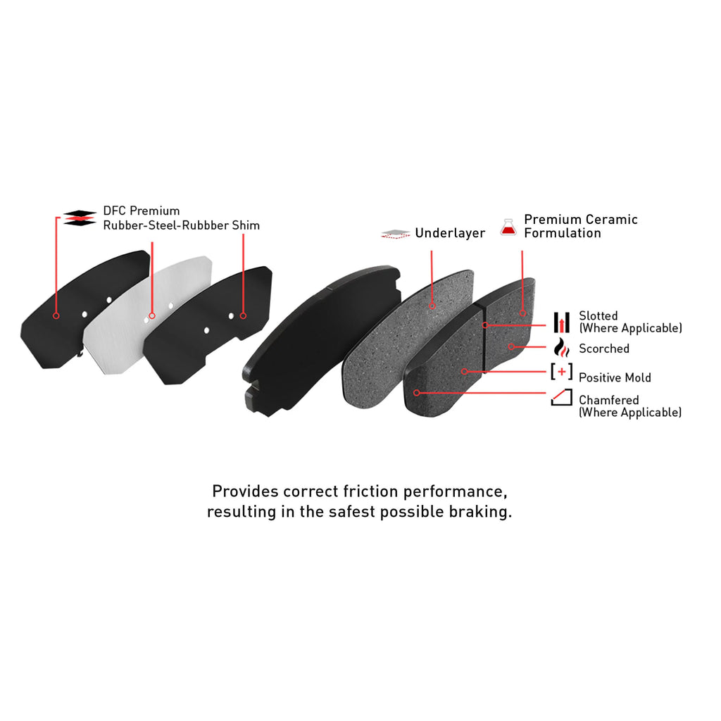 Dynamic Friction Company Front Geospec Brake Rotors with 3000 Series Ceramic Brake Pads includes Hardware 4312-67022 Fits select: 2011-2013 NISSAN JUKE, 2014-2017 NISSAN JUKE S/SV/SL/NISMO
