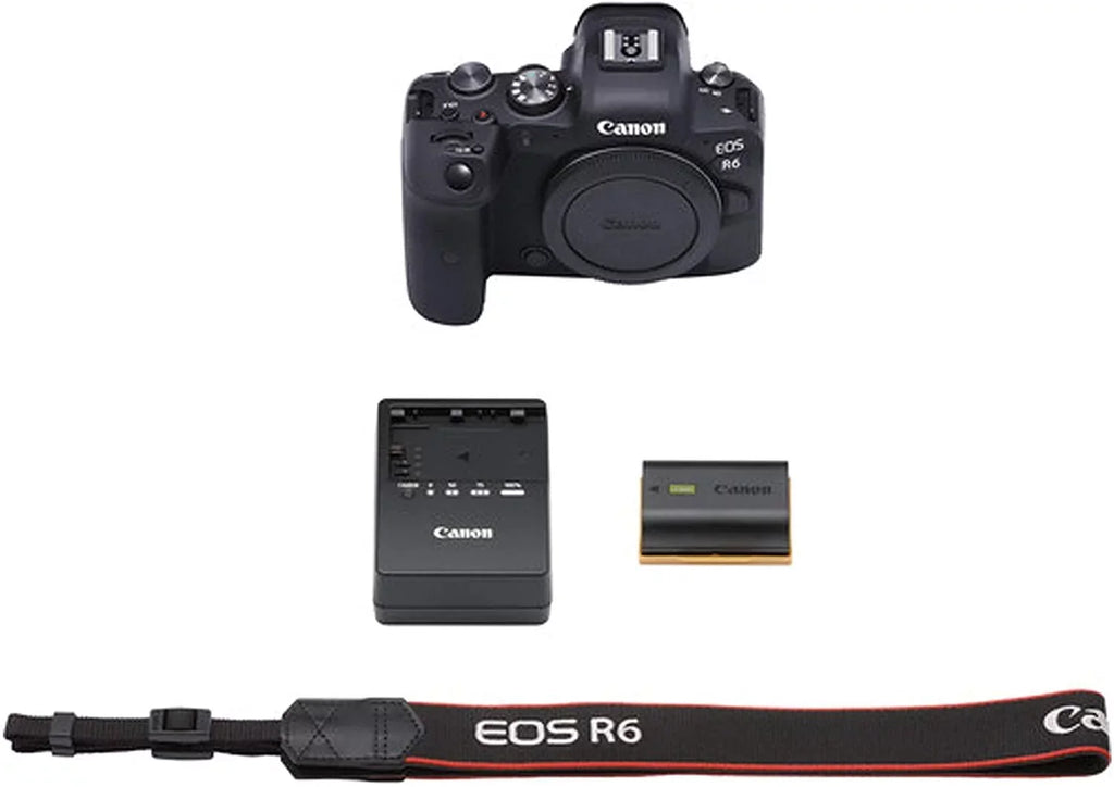 Canon EOS R6 Mirrorless Digital Camera with RF 24-105mm f/4-7.1 STM Lens + 75-300mm F/4-5.6 III Lens + 50mm f/1.8 STM Lens + 128GB Memory + Case + Tripod + Filters 43pc Bundle