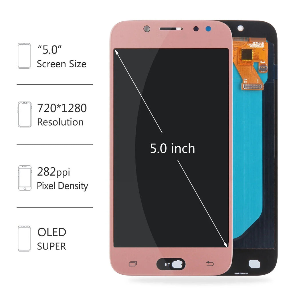 Screen Replacement For SAMSUNG Galaxy J5 Pro 2017 J530 LCD Display Touch Digitizer Assembly Repair Parts(Pink)