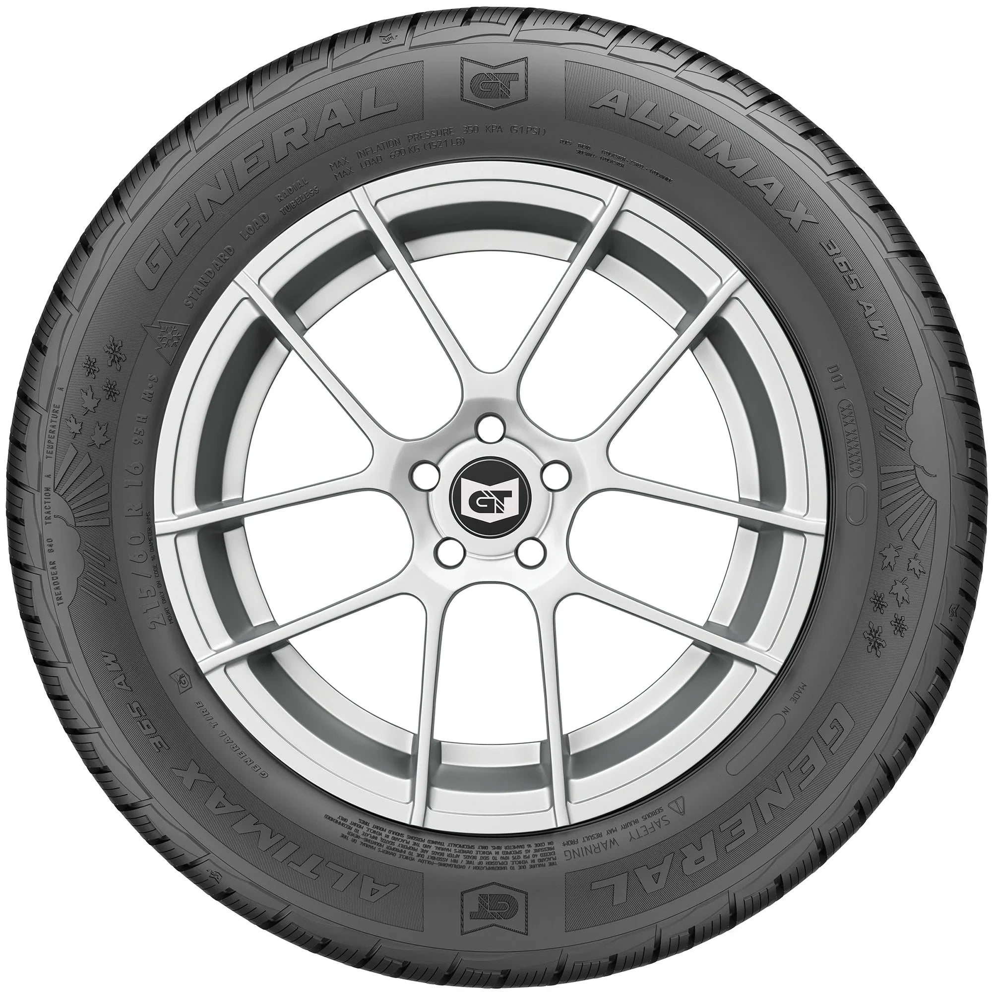 General Altimax 365AW 225/60R17 99H BW All Weather Tire