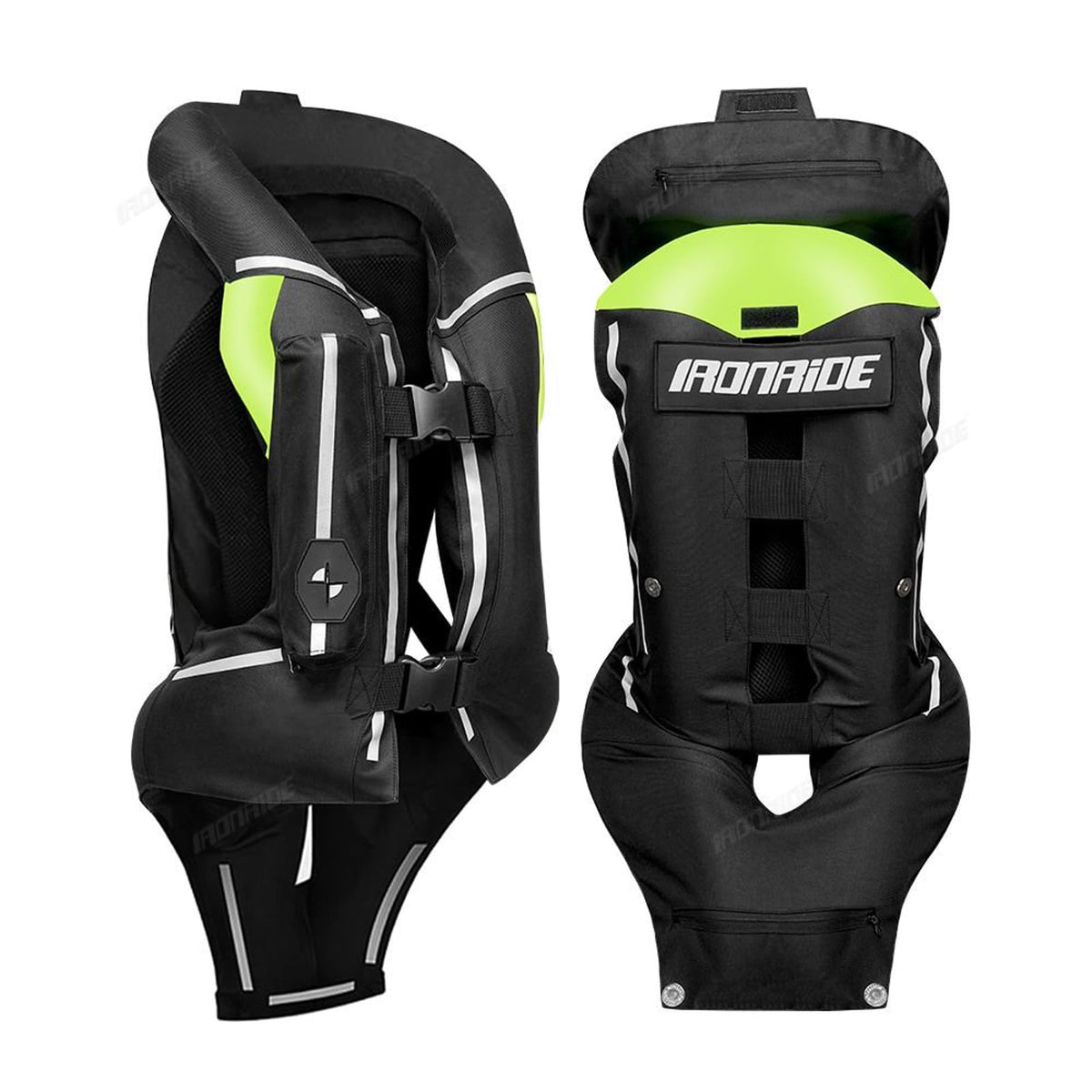 Upgraded Motorcycle Airbag Protective Vest,Inflatable Equestrian Vest with Reflective for Motocross ATV UTV