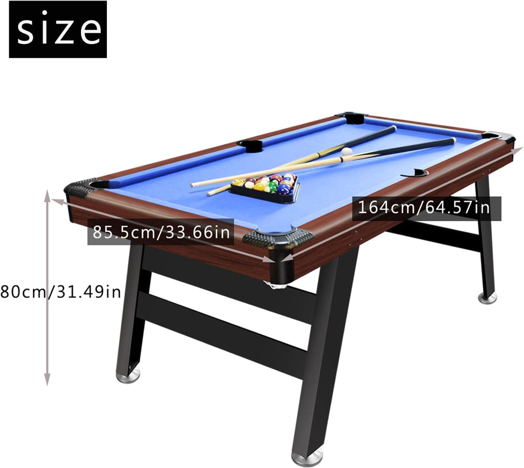 DRM 5FT Pool Table Set Steady Billiards Table with All Accessories, Snooker Table